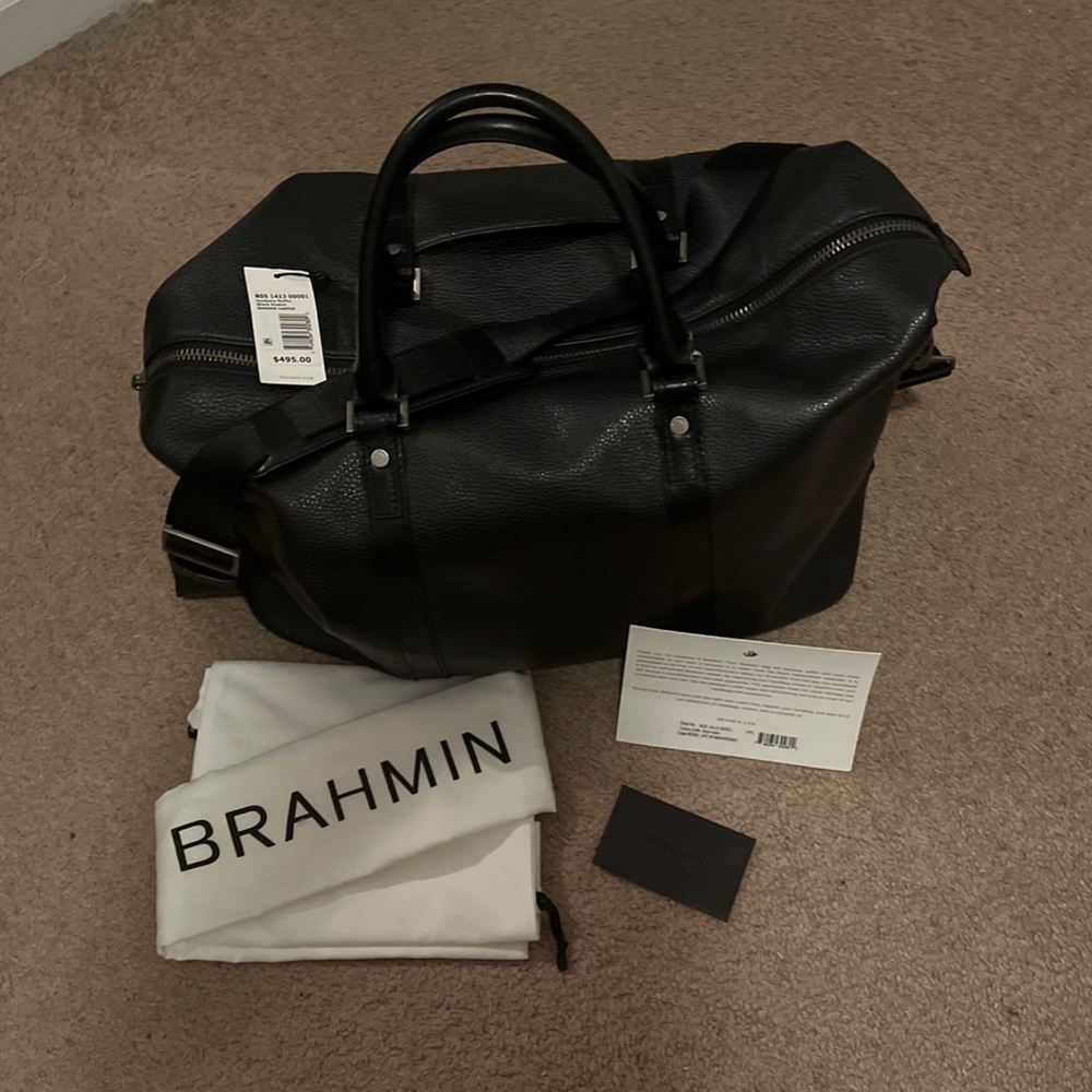 Brahmin duffel bag. Unisex
